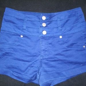 Royal blue Jean shorts